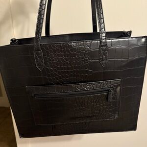 Beis Small Leather Tote Bag
